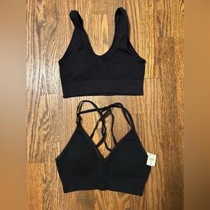 Aerie Black Sports Bras Set